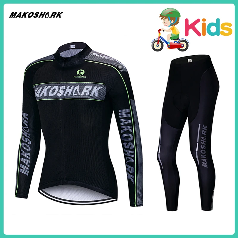 

Children Spring Autumn Thermal Cycling Clothing 2019 Long Sleeve Cycling Jersey Set Ropa Ciclismo MTB Bike Maillot Bicycle Wear