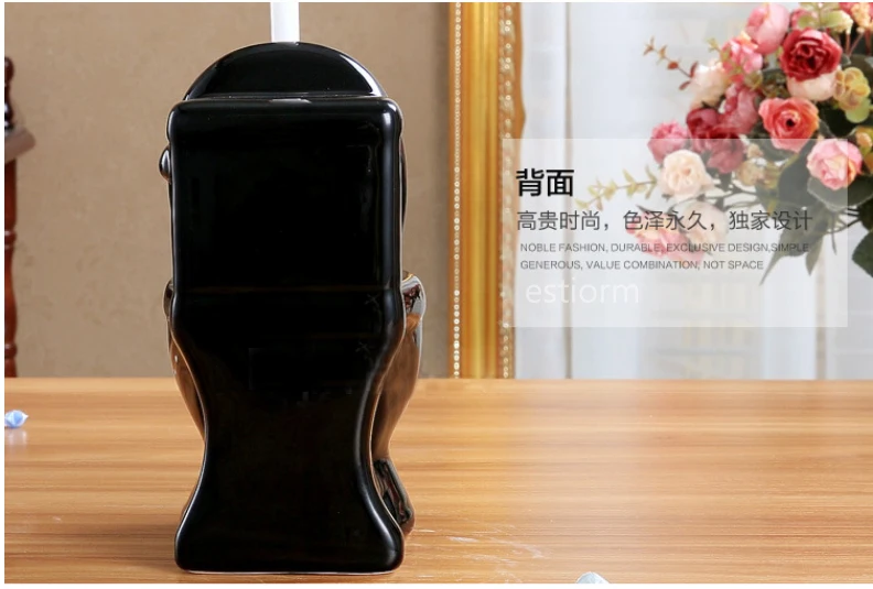 Ceramic Toilet Bowl Brush Set Long Handle - Js3337-4