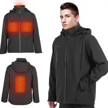 

Fashion Electric Heating Jacket Winter Outdoor Unisex Thermal Keeping Long Sleeve Coats for Women Men Temperature Adjustment