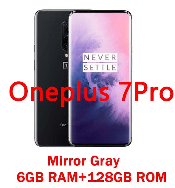 7P 6GB 128GB Gary Смартфон OnePlus 7 Pro с глобальной ПЗУ, Восьмиядерный процессор Snapdragon 855, жидкий AMOLED экран, google play, разблокировка, и мобильный телефон - Цвет: 7P 6GB 128GB Gary