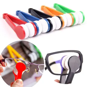 

Color Random Glasses Eyeglass Cleaner Brush Microfiber Spectacles Cleaner Brush Cleaning Tool Multi-Function Portable