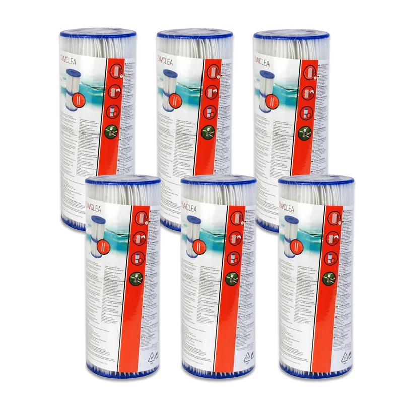 Swimming Pool Pump Filter Cartridges 58094 6Packs Washable 4pcs swimming pool filter cartridges type ii 58094 4pcs washable filter cartridge