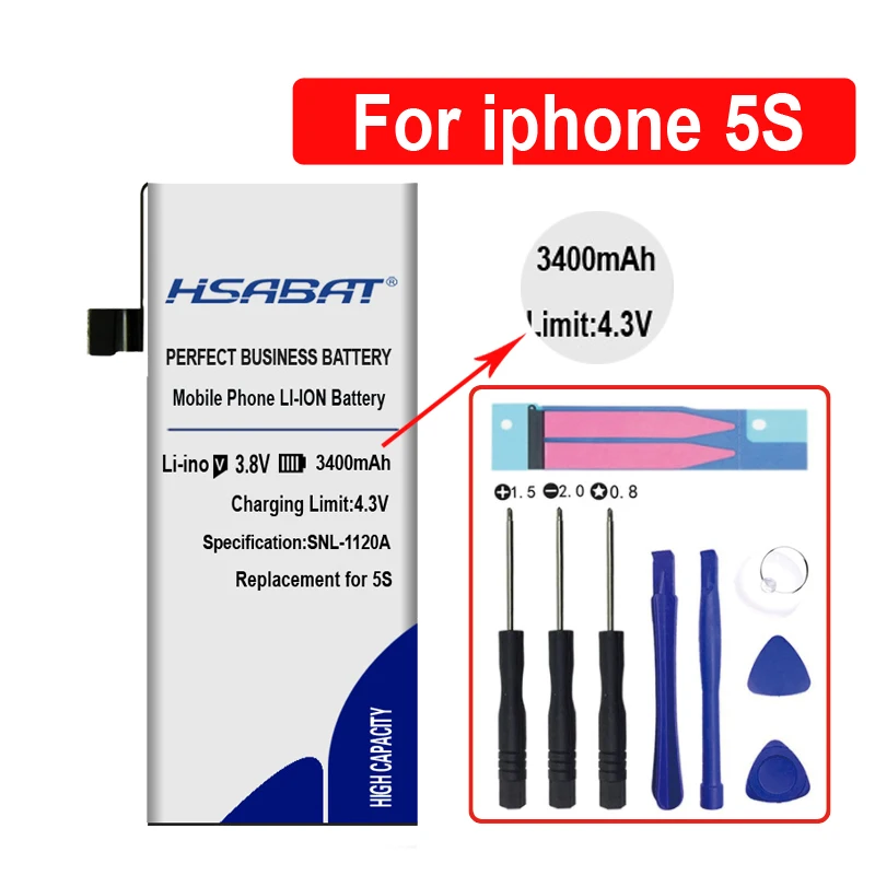 HSABAT новейший 0 цикл батареи для iphone 6 6S 5S 7 для iphone 6 Plus батареи+ gfit