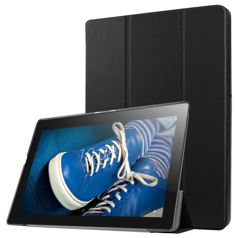 Тонкий складной чехол-книжка из искусственной кожи с подставкой для планшета Lenovo
