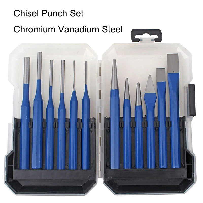 12pcs/Set 3 8mm Center Positioning Punch Alloy Chisel Punch Set Punch