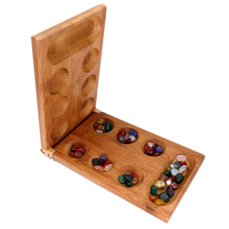 

Thinking Puzzle Game Particles Returning African Gem Chess Mancala Children Board Strategy Game