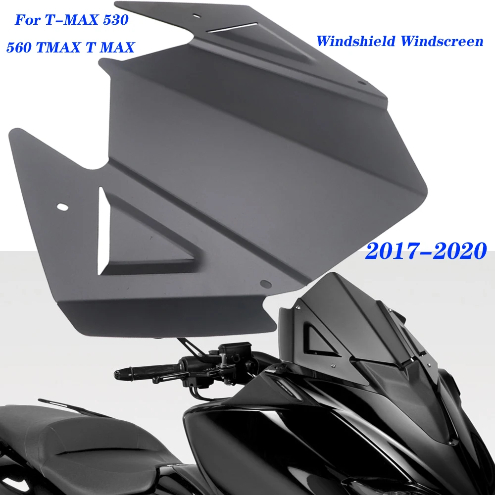 

New Motorcycle Windshield Windscreen Cover Aluminum Alloy Wind Shield Deflectore For Yamaha T-MAX 530 560 TMAX T MAX 2017-2020