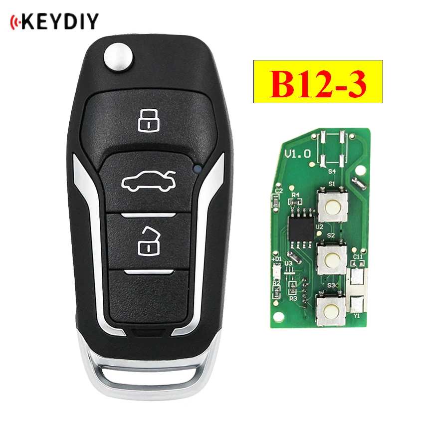 

KEYDIY B series B12-3 3 button universal KD remote control for KD200 KD900 KD900+ URG200 KD-X2 mini KD for Ford style