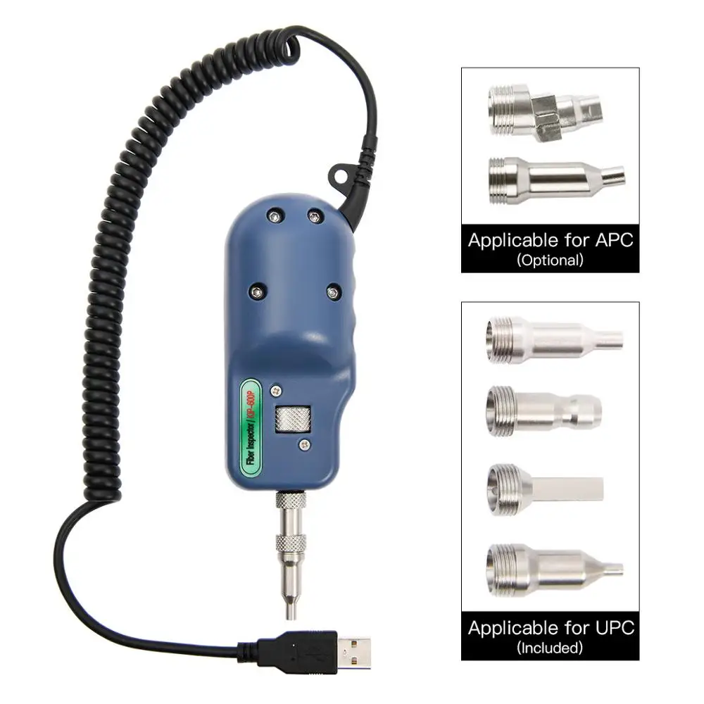 Komshine KIP-600P Optical fiber inspection Probe 400X magnification can connect with computer include 4 UPC tips | Мобильные
