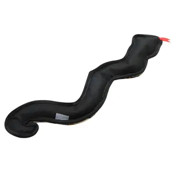 

Plush Leopard Print Snake Shaped Dog Chew Toys Pet Squeaky Training Teeth Molar H55A