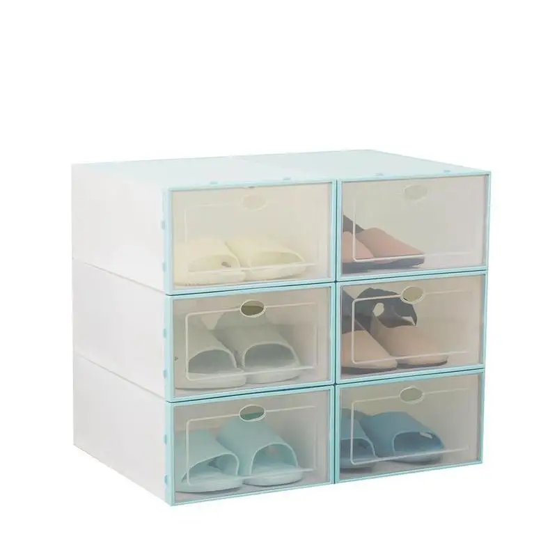 1 шт. пластиковый органайзер обуви ящик для хранения обуви прямоугольник PP утолщенная обувь органайзер ящик коробки для обуви