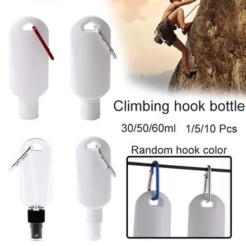 

Travel Plastic Keychain Bottles Leakproof Empty Refillable Containers for Toiletry Shampoo Lotion with Carabiner