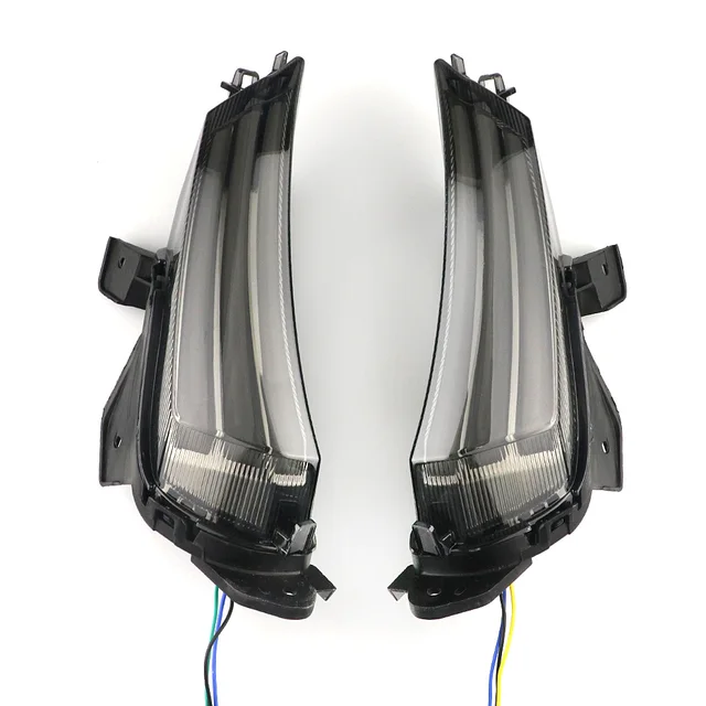 Pair Motorcycle Modified LED Front Turn Signal Running Lights Indicators Side Lamp for YAMAHA XMAX 250 X-max 300 2017 2018 Yellow White Lights