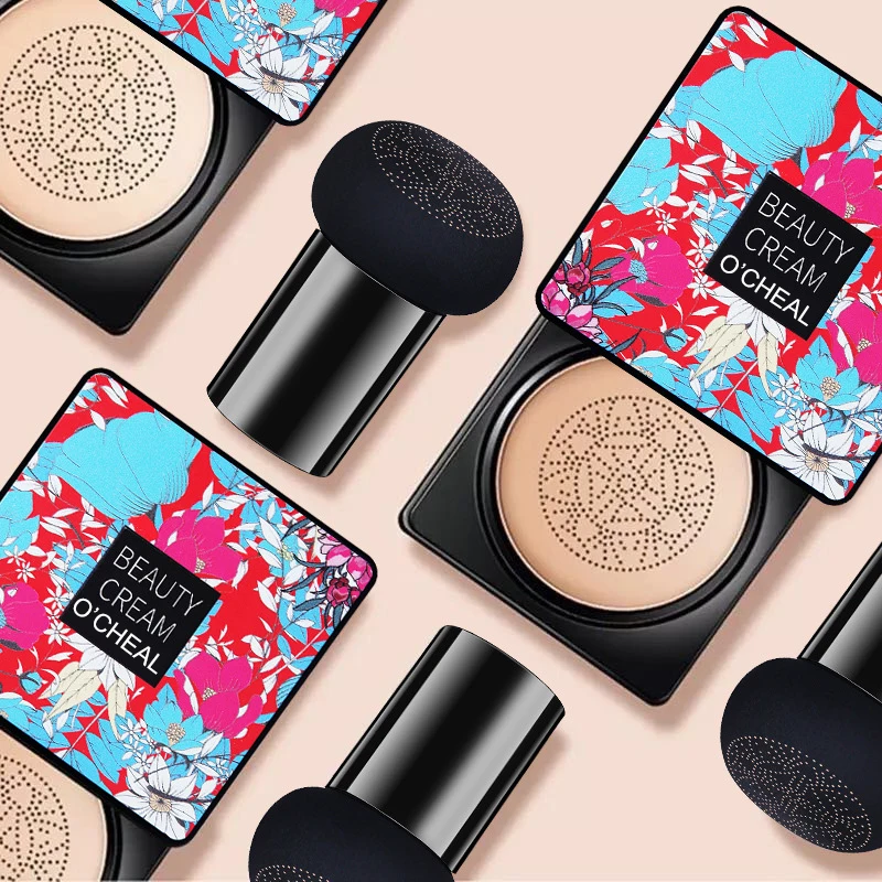 Mushroom Head Air Cushion BB Cream Foundation Cream Face Makeup Concealer Cushion Face Comestics Make Up Compact bb cream air cushion cream cushion foundation