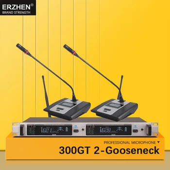 

Wireless Microphone System 300GT Professional Microphone 2 Channel UHF Dynamic Professional 2 Conference Gooseneck Desktop