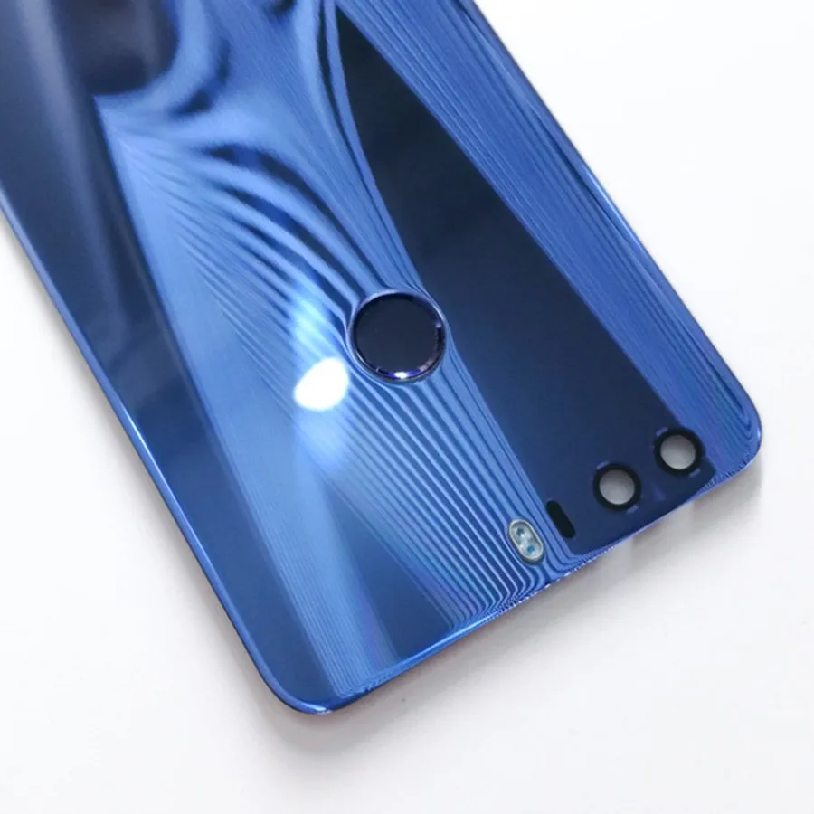 Заднее стекло для Huawei Honor 8 задняя крышка батарейного отсека с кнопкой отпечатка