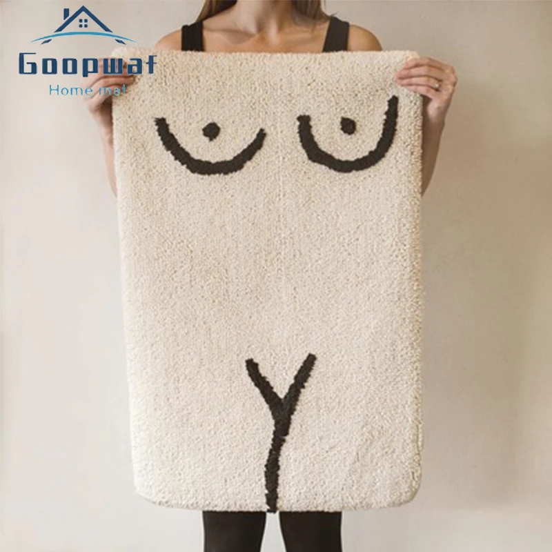 

Bathroom Rug Funny Entrance Carpet Area Rugs Kitchen Rug Badroom Floor Mats Nordic Welcome Doormat Chic Room Decor 60x90cm