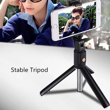 

Selfie Stick With Remote Control Wireless Bluetooth Extendable Foldable Handhle Mini Tripod Monopod For IOS Android Phone Holder