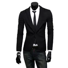 Yfashion Повседневная тонкая мужская одежда костюм пальто длинный рукав костюм пальто для мужчин подростковая одежда