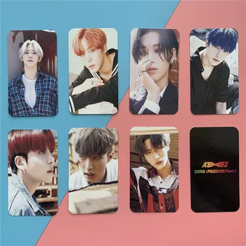 

8pcs/set Kpop ATEEZ lomo card stickers HD photo New album ZERO FEVER photocard
