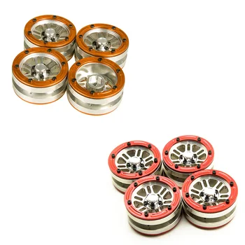 

1.9 inch RC Aluminum Beadlock Wheel Rims for 1/10 Scale SCX10 RC Rock Crawler Car Models