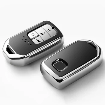 

Soft TPU case for pc Keyring Keychain Car Key Case For Honda Civic Accord CR-V Pilot HR-V 2017 2018 2019 for CXV Car Accessories