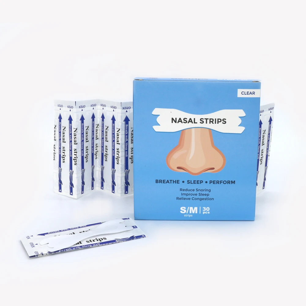 Snoring Stopper Nasal Strips To Not Snore Better Nose Breathe Sleeping Relax stop snoring nose clip nasal breathing dilator nasal strips nose strips stop snoring patch stop snoring snoring nose strips nasal patch sleeping patch anti snoring patch 30pcs/Box 66x19mm