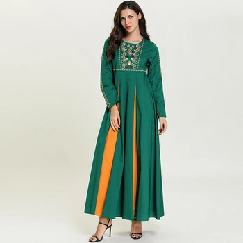 

Abaya Kaftan Dubai Islamic Arabic Hijab Muslim Dress Vestidos Arabes Pakistani Turkey Robe Musulmane Grote Maten Dames Kleding