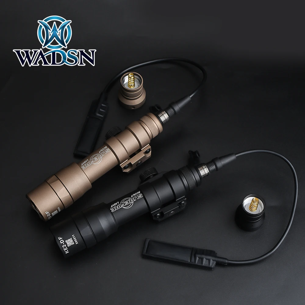 WADSN Airsoft Flashlight M600DF Dual Fuel LED Scout Light 1400 Lumens Tactical Torches MILSTD-1913 Rails Weapon Lights