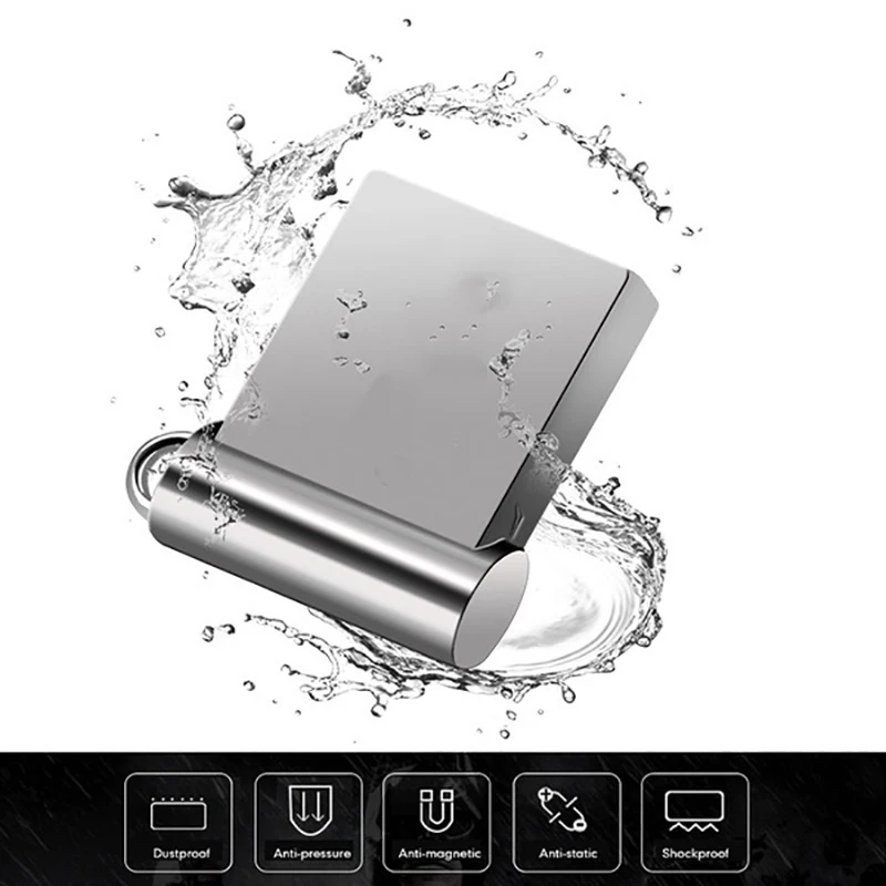 Мини USB флеш накопитель 64 ГБ водонепроницаемая флешка 128 высокоскоростная Флешка