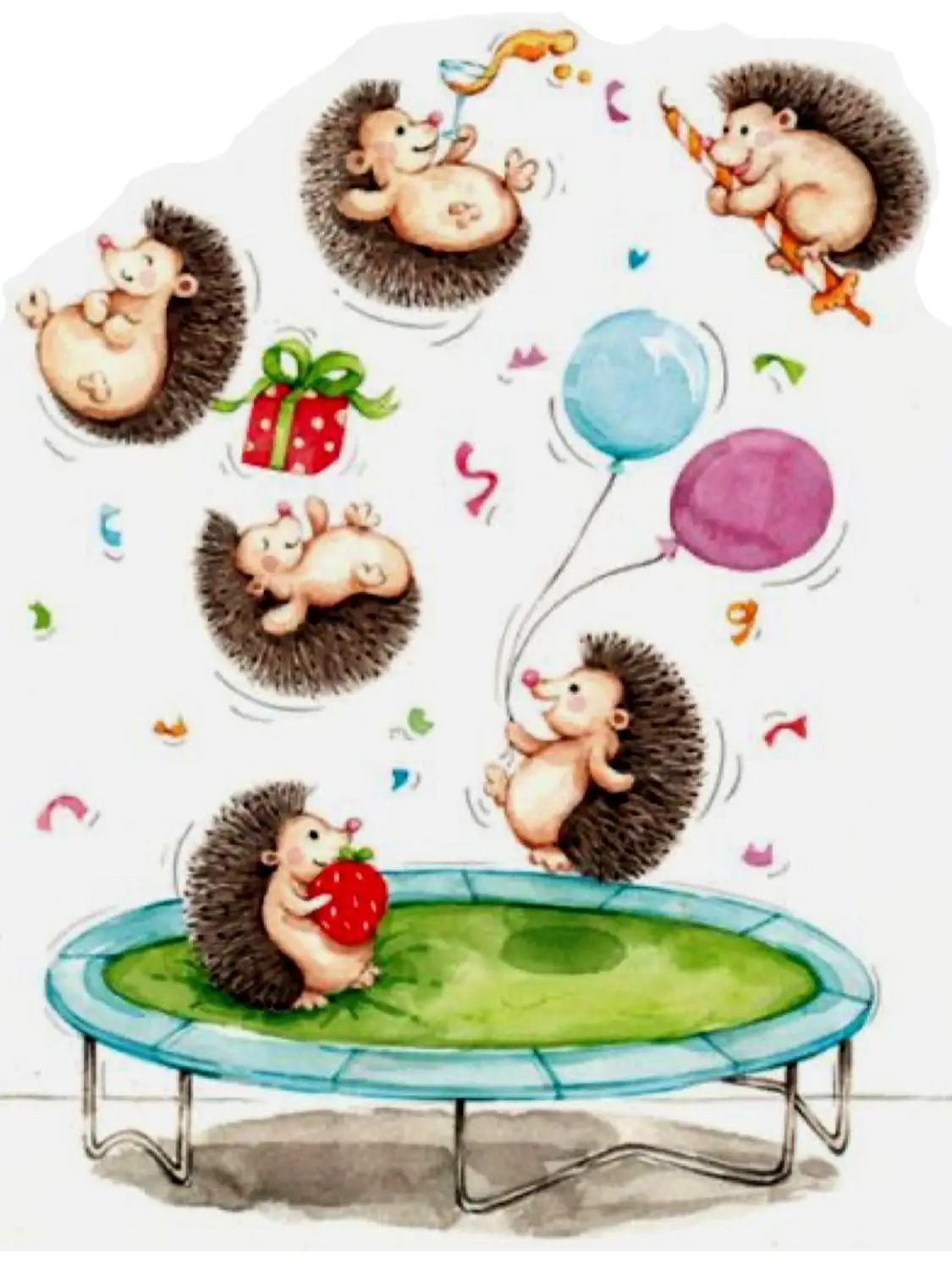 Hedgehog Trampoline Transparent Silicone Stamp And Metal Die/Seal For DIY Scrapbooking/Photo Album Decorative Clear Lace