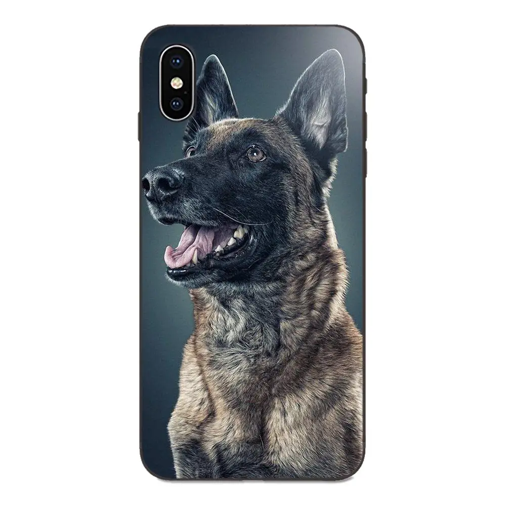 Мягкие чехлы Capa Belgian Tervuren Malinois Dog Art для Apple IPhone X XS Max XR 4 4s 5 5S SE 6 6S 7 8 Plus