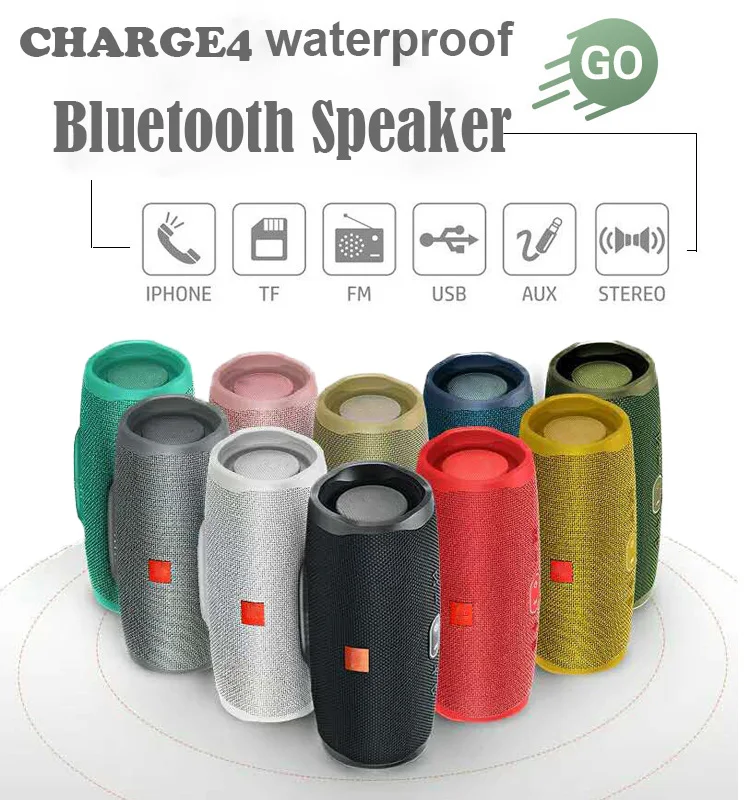 20W bass Stereo sound Bluetooth Speaker Portable Wireless Charge4 outdoor column sound bar subwoofer With USB TF card FM radio
