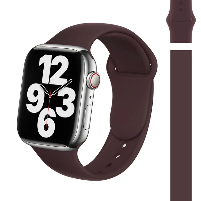 Silicone Strap Watch Compatible Apple Watch Band 45mm 44mm 41mm for bracelet iWatch 40mm 38mm correa apple watch series 7 6 5 SE 51