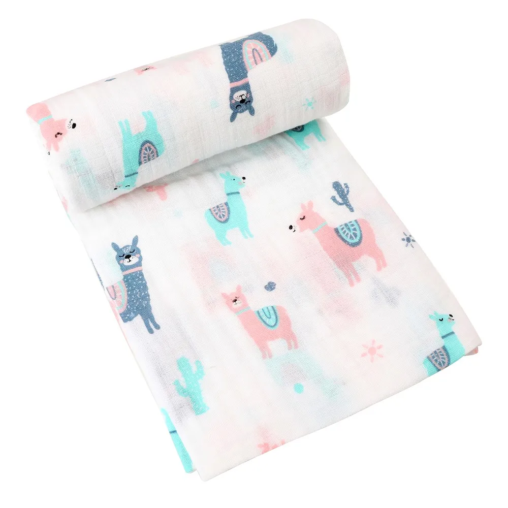 Муслин хлопок детские пеленки мягкие одеяла для новорожденных банная Ткань Детские спальные принадлежности чехол для коляски игровой коврик простыня для детской кроватки - Цвет: SJ0032