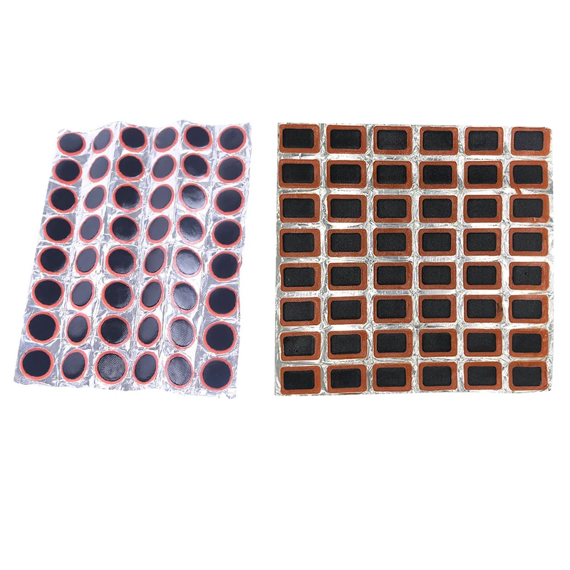Low Cost Patch-Cycle-Repair-Tools Inner-Tube Bike-Tire Rubber Tyre Cycling 25mm 48PCS Round/square DolGYayZa5z