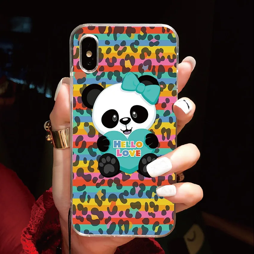 2 Кожаный чехол-бумажник для Wiko Lenny 5 4 3 Джерри 4 Гарри 2 солнечный 3 плюс View 2 Go 3 pro 3lite XL Y60 Y80 мягкий, симпатичный, из ТПУ с изображением панд силиконовые чехлы для телефона - Цвет: 2