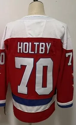 Все сшитые мужские футболки TJ Oshie ALEKSANDER Ovechkin Tom Braden Holtby Nicklas Backstrom Evgeny Kuznetsov - Цвет: Синий