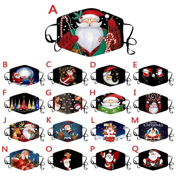 

1PC Christmas Mask Windbreak Seamless Outdoor Riding Quick-drying Keep Mask Xmas Printig Outdoor Fashion Face Mask mascarilla