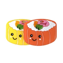 

Creative Puzzle Sushi Teether Cute and Funny Food Grade Silicone Teether with Bright Colors and Soft and Durable Texture игрушки