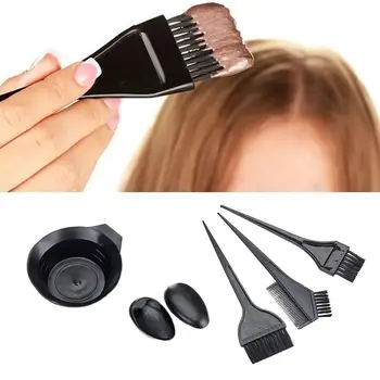 

Newly 5 PC/Set Hair Color Dye Comb Brushes Tool Kit Hair Coloring Coloring Set Set Kit Dyeing Plastic Tint T5P9