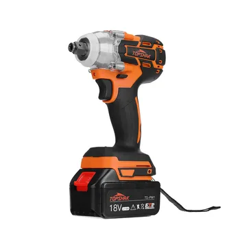 

Topshak 380N.m Brushless Cordless Electric Impact Wrench 15000Amh Li Battery Power Tools with LED light Adapt to Makita battery