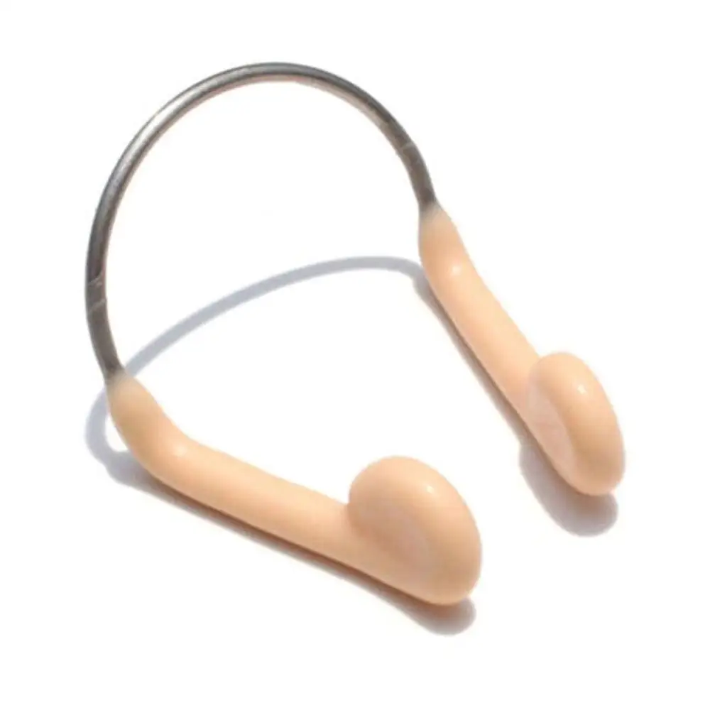 Unisex Durable Non-Skid Soft Silicone Steel Wire Nose Clip for Swimming Diving Water Sports Metal Nose Clip Swimming Accessories swimming nose clip