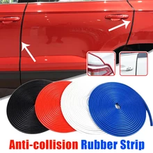

Universal Car Door Boot Edge Protector Strip Trim U Shape Guard Seal Rubber Strip Black Invisible Anti-collision Strip 5M