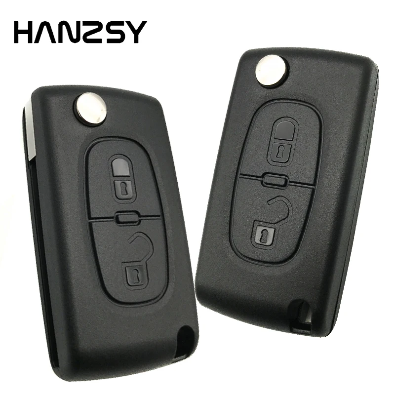 2 Buttons Car Key Case Peugeot 308 408 207 307 3008 5008 807 Citroen C2 C3 C4 C5 C6 Remote Flip Key Shell CE0523 CE0536 key case car key shell key shell