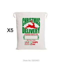 Подарочные сумки Санта-Клауса, 20 шт./партия, оптовая продажа, Рождественский мешок, праздничные вечерние сумки для детей, холщовые сумки