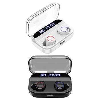 

X11 Tws Wireless Earphone Bluetooth 5.0 Earphones Power Display Contact Control Sport Stereo Cordless Earbuds Headset Charging B