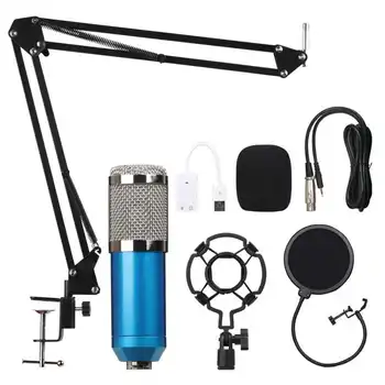 

BM800 Studio Recording Condenser Live Broadcast Kaorake Microphone Mic kits Professional USB Desktop PC Computer Microphone