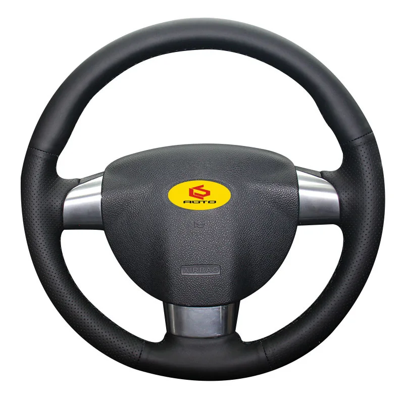 Оплетка на руль для Ford Focus 2 2005 2011 (3 Спицы) кожаный чехол чехол|Чехлы руль| |