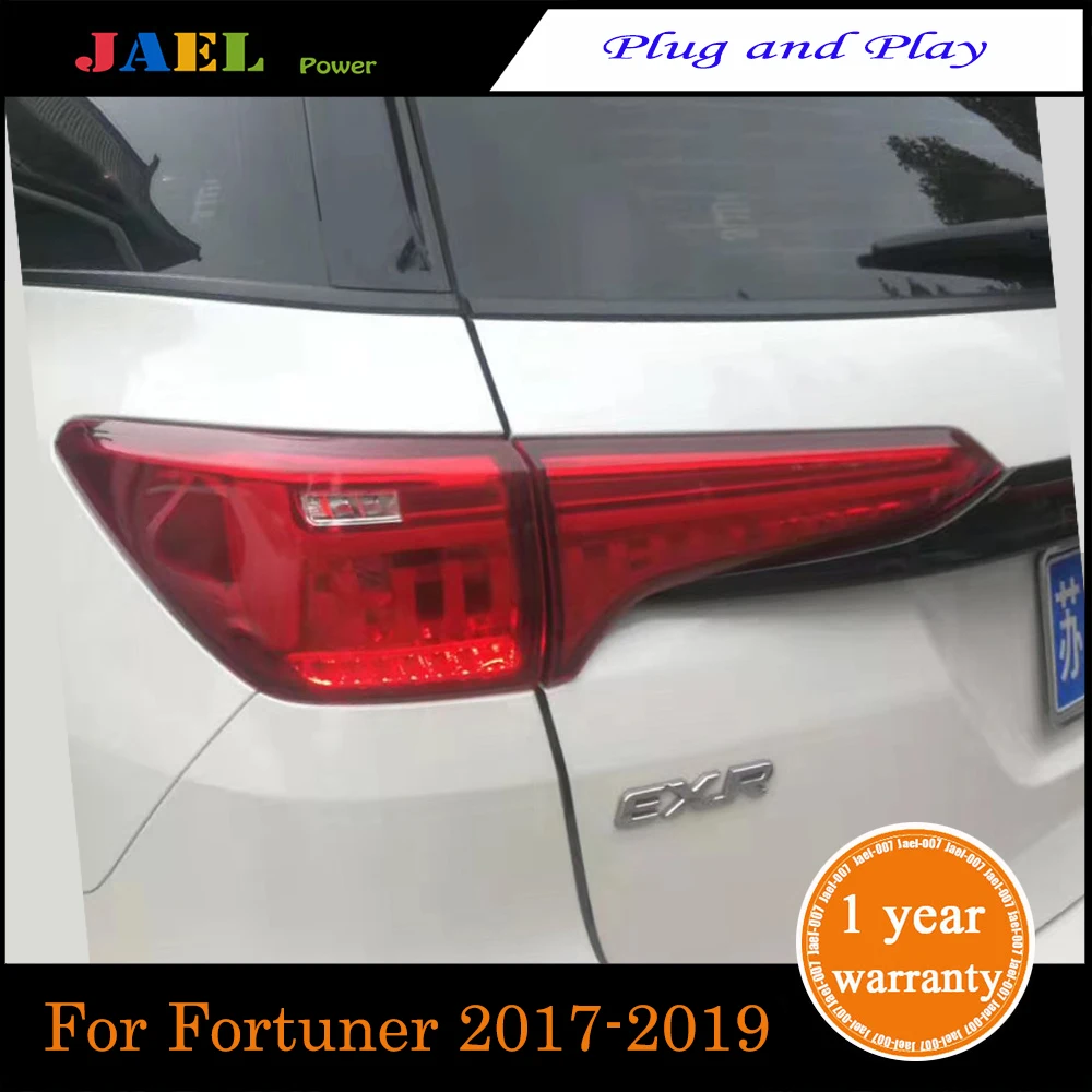 Копченый светодиодный задний светильник s Чехол для Fortuner Задний светильник s~ Автомобильный светодиодный светильник-вспышка